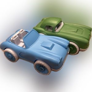 Green Toys Roadsters Cars made from recycled milk jugs.